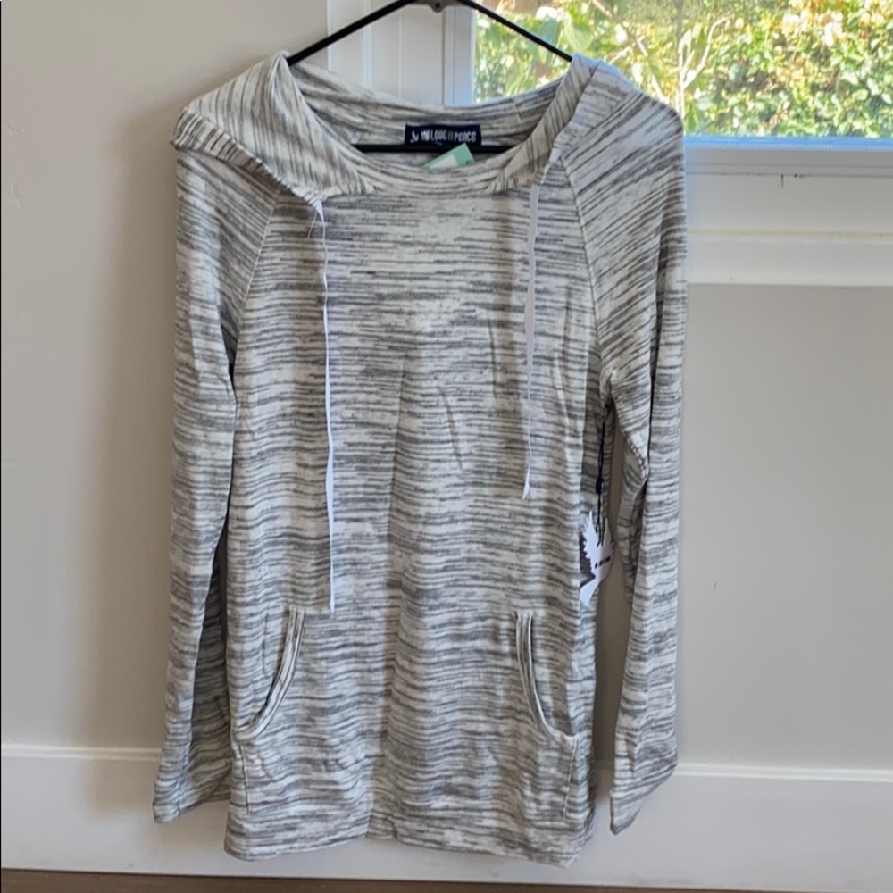Heathered maternity hoodie